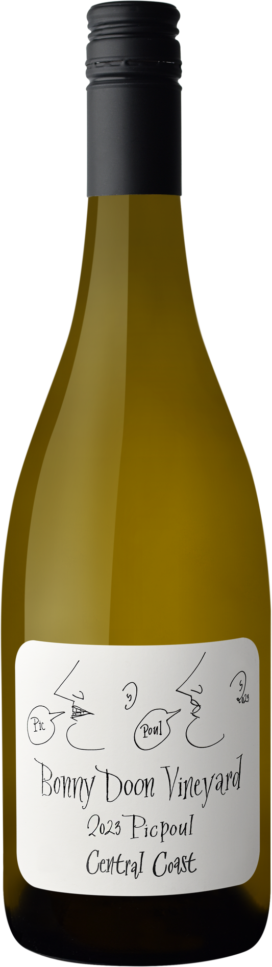 Bonny Doon Picpoul 2023  Front Bottle Shot