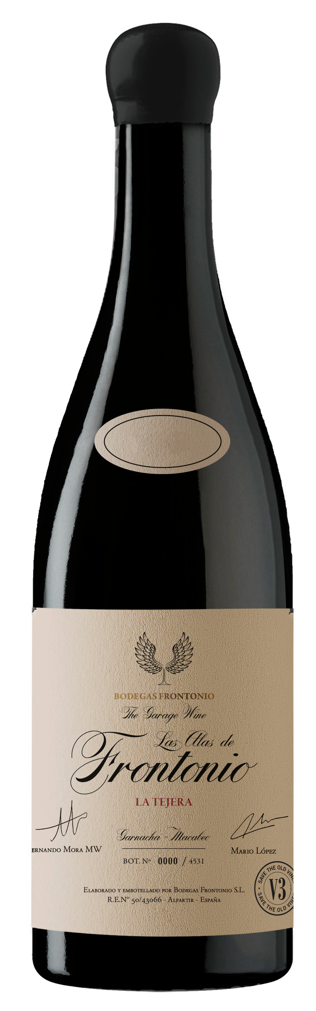 Bodegas Frontonio Las Alas de Frontonio 2021  Front Bottle Shot