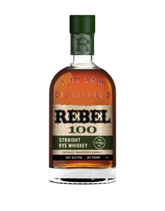 REBEL 100 STRAIGHT RYE WHISKEY 750 ML