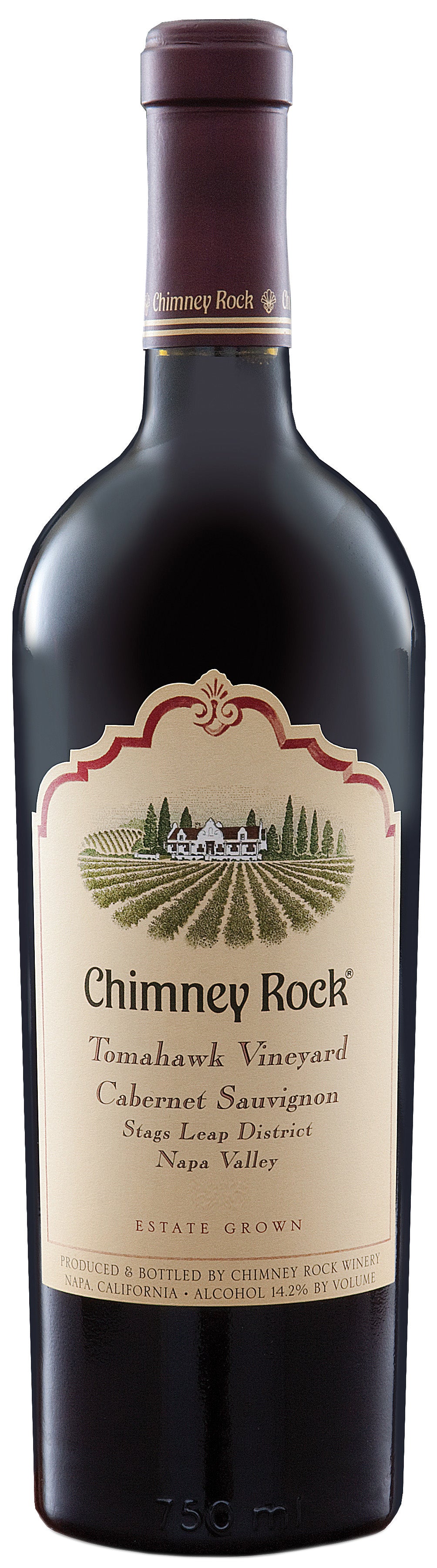 Chimney Rock Tomahawk Vineyard Cabernet Sauvignon 2021  Front Bottle Shot