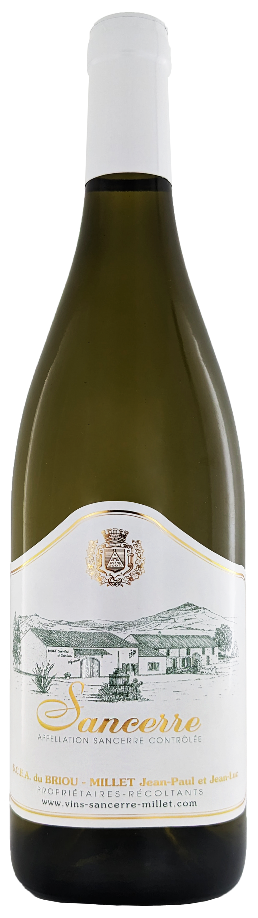 Jean-Luc Millet Sancerre 2023  Front Bottle Shot