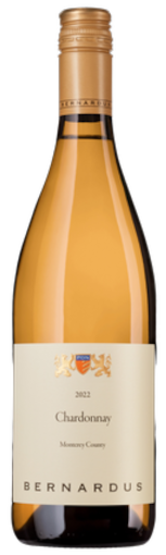 Bernardus Monterey County Chardonnay 2022  Front Bottle Shot