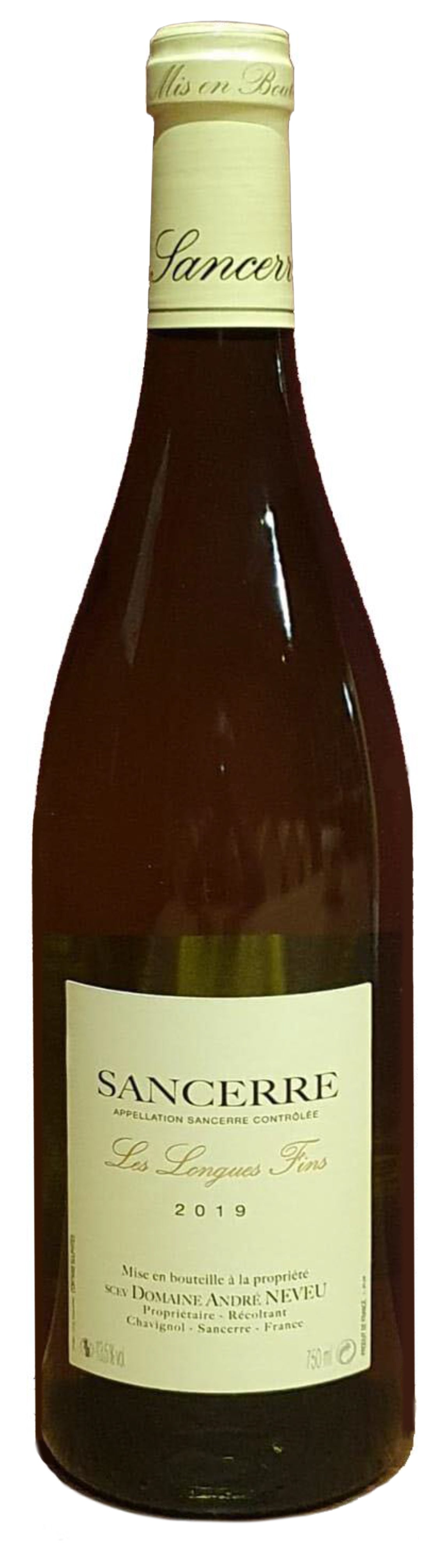 Domaine Neveu Sancerre Les Longues Fins 2023  Front Bottle Shot