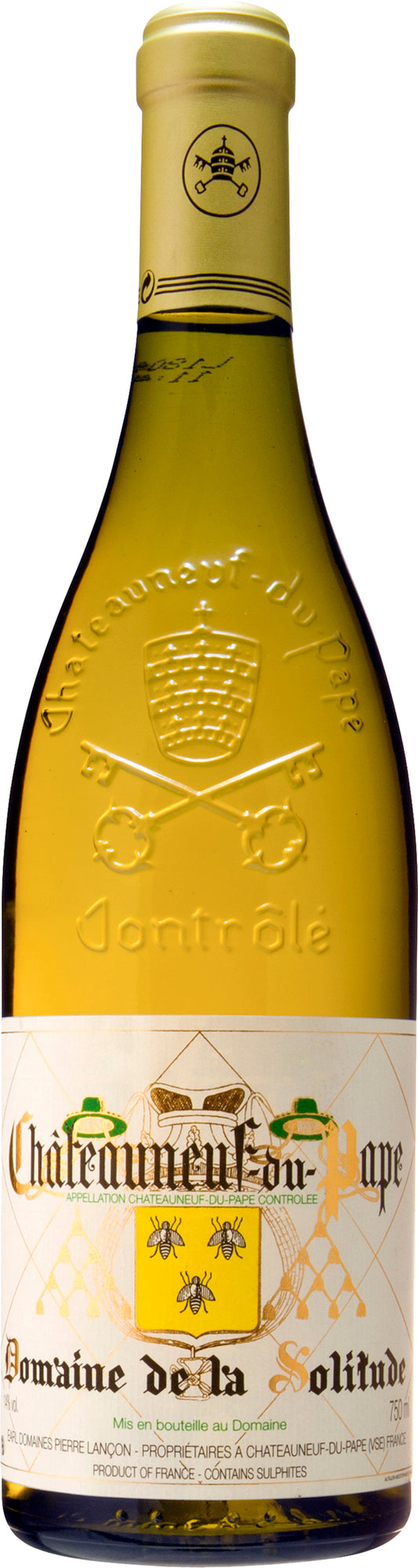Domaine de la Solitude Chateauneuf-du-Pape Blanc 2023  Front Bottle Shot