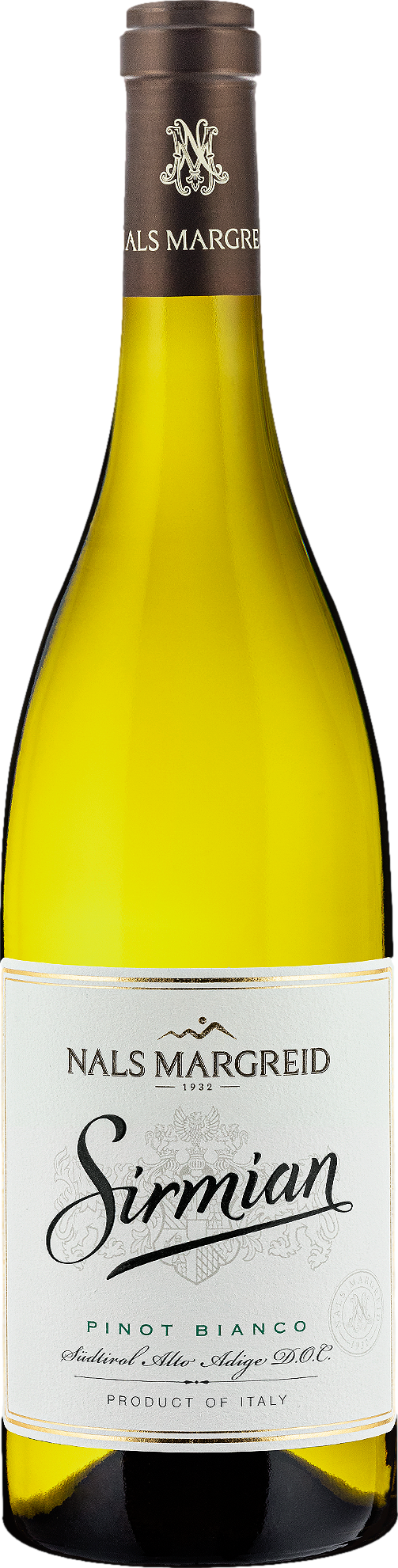 Nals Margreid Sirmian Pinot Bianco 2022  Front Bottle Shot