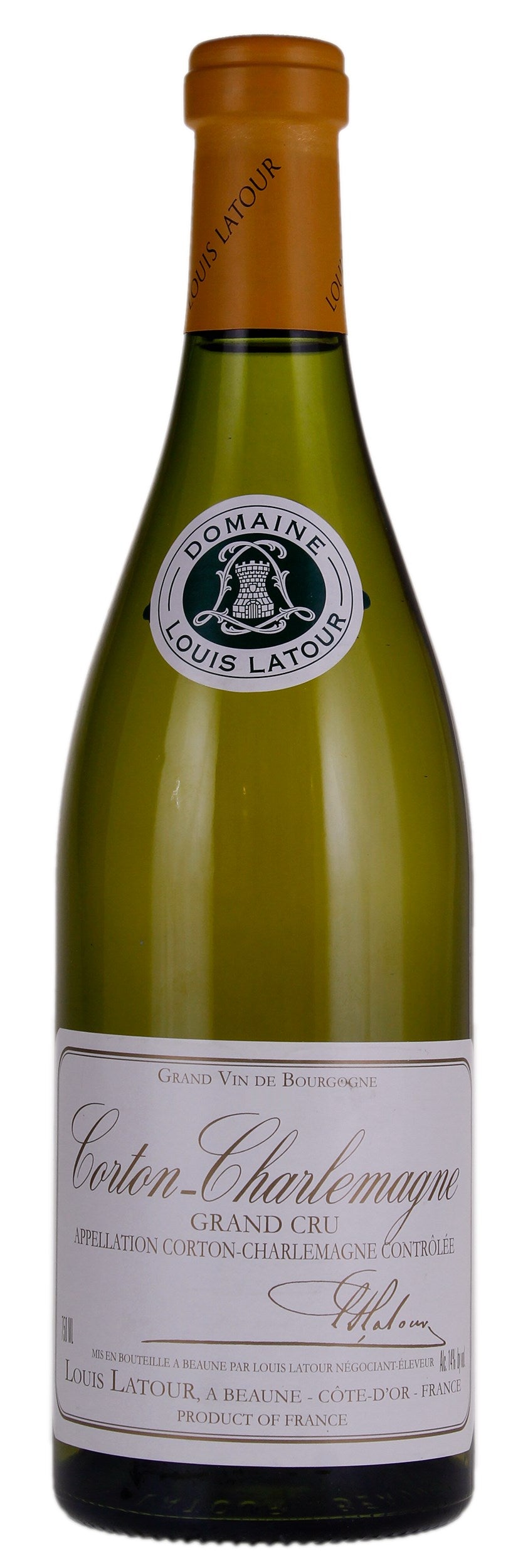 Louis Latour Corton-Charlemagne Grand Cru 2019  Front Bottle Shot