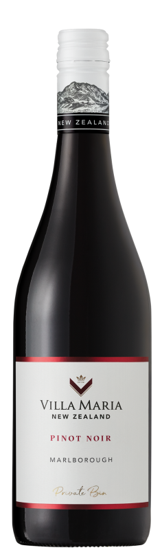 Villa Maria Private Bin Pinot Noir 2020  Front Bottle Shot