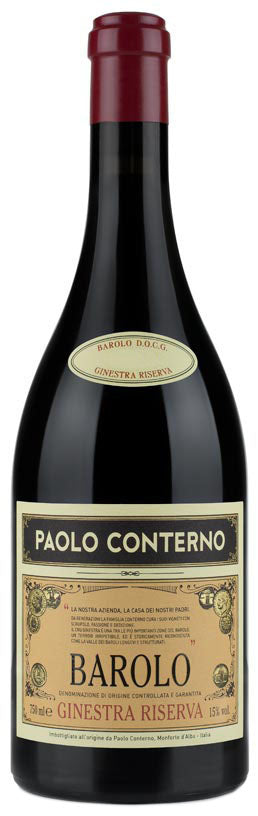 Paolo Conterno Barolo Ginestra Riserva 2015  Front Bottle Shot