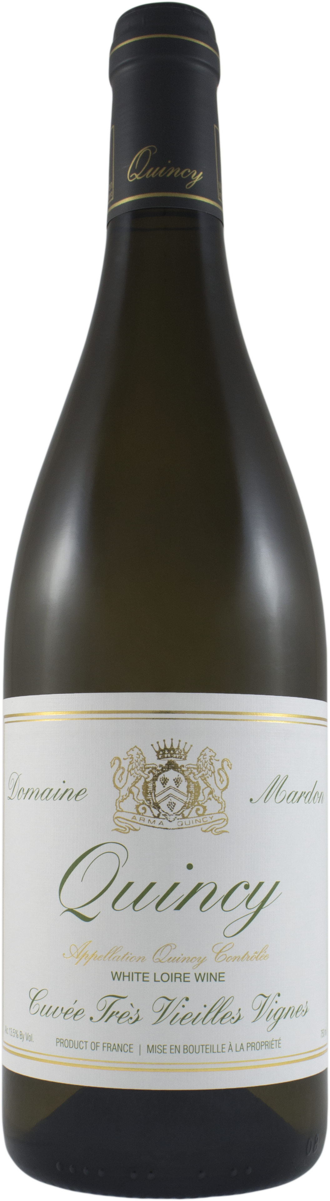 Domaine Mardon Quincy Cuvee Tres Vieilles Vignes 2023  Front Bottle Shot