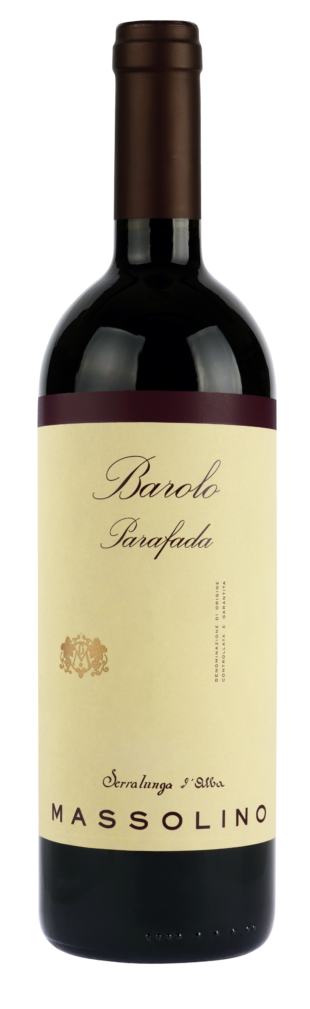 Massolino Barolo Parafada 2019  Front Bottle Shot