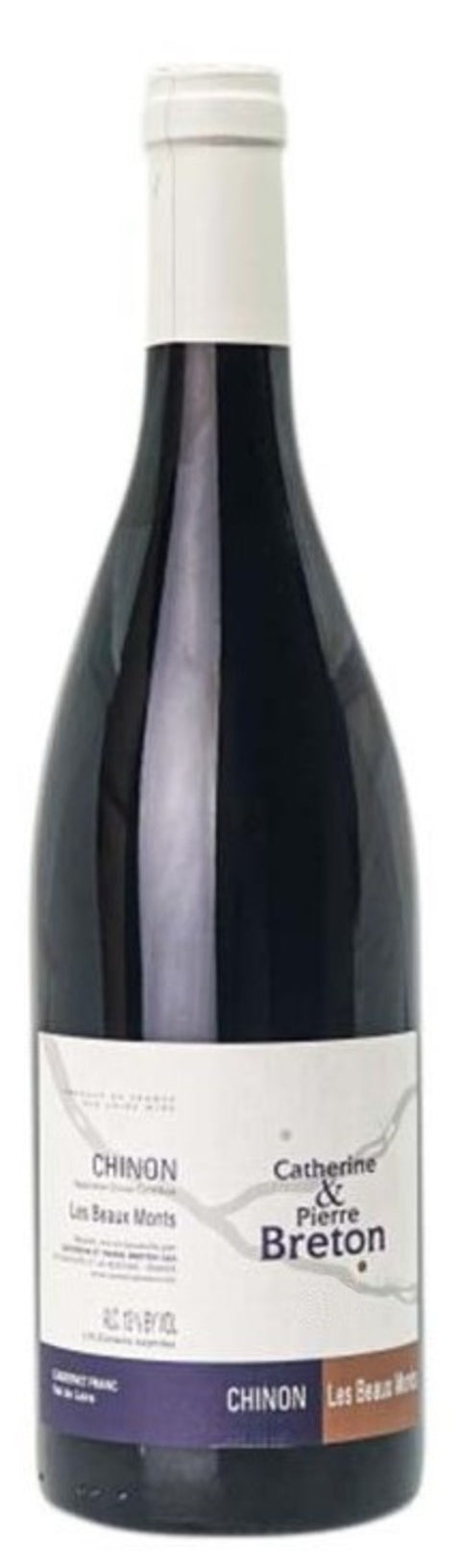 Catherine & Pierre Breton Les Beaux Monts Chinon 2023  Front Bottle Shot