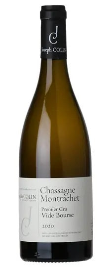 Joseph Colin Chassagne Montrachet Vide Bourse Premier Cru 2020  Front Bottle Shot