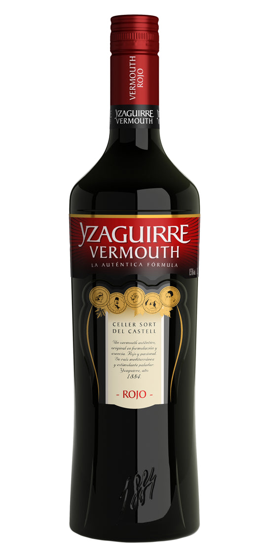 Yzaguirre Rojo Clasico Vermouth (1 Liter)  Front Bottle Shot