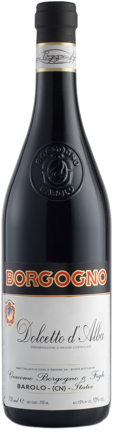 Borgogno Dolcetto d'Alba 2021  Front Bottle Shot