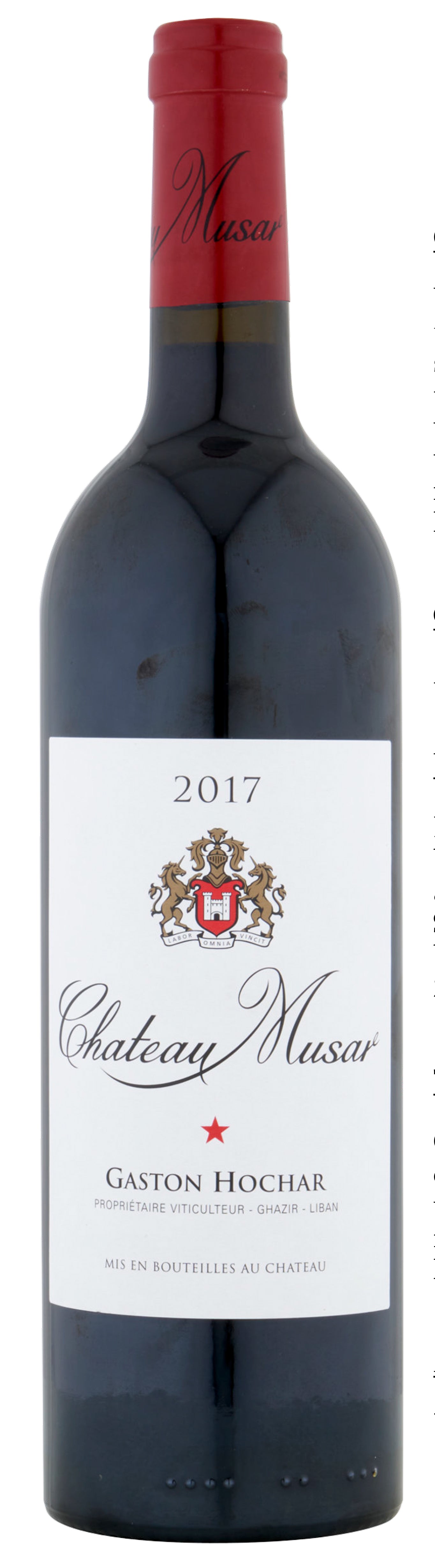 Chateau Musar Lebanon Rouge 2017  Front Bottle Shot