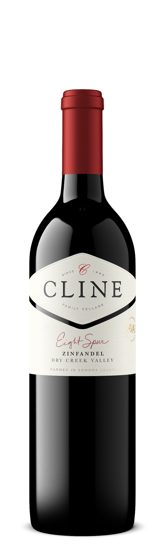 Cline Eight Spur Zinfandel 2022  Front Bottle Shot