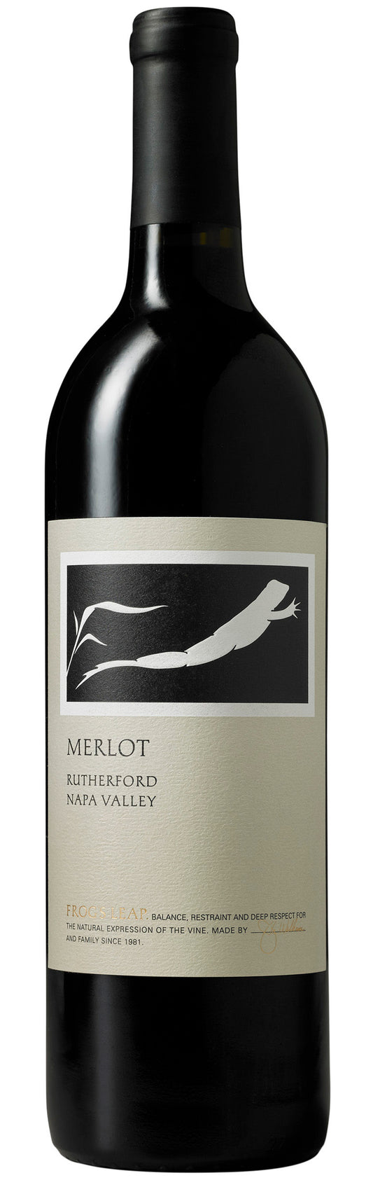 Frog's Leap Merlot 2022  Front Bottle Shot