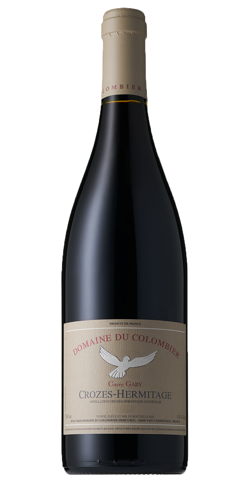 Domaine du Colombier Cuvee Gaby Rouge 2017  Front Bottle Shot