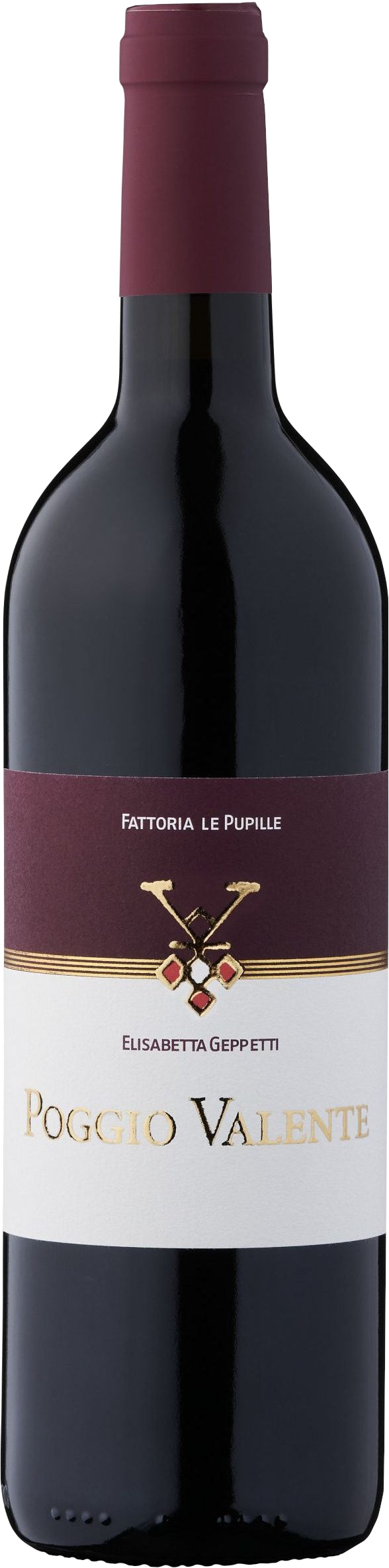 Fattoria Le Pupille Poggio Valente 2020  Front Bottle Shot