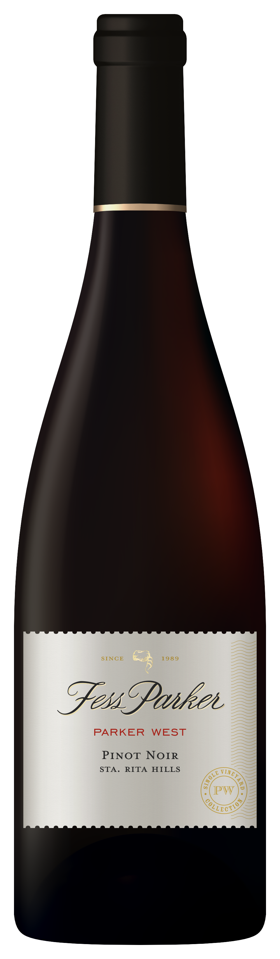 Fess Parker Parker West Pinot Noir 2021  Front Bottle Shot