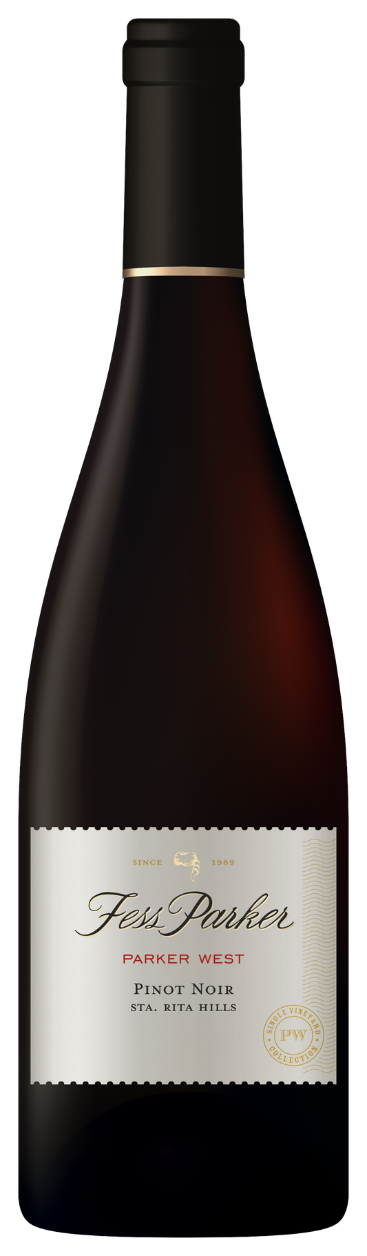 Fess Parker Parker West Pinot Noir 2021  Front Bottle Shot