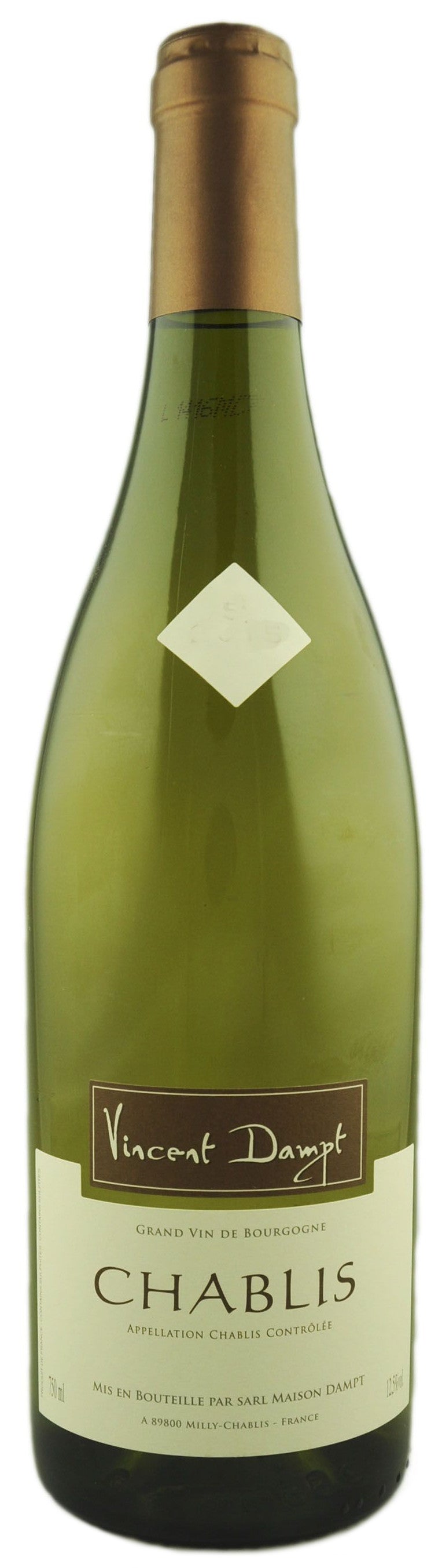 Domaine Vincent Dampt Chablis 2023  Front Bottle Shot