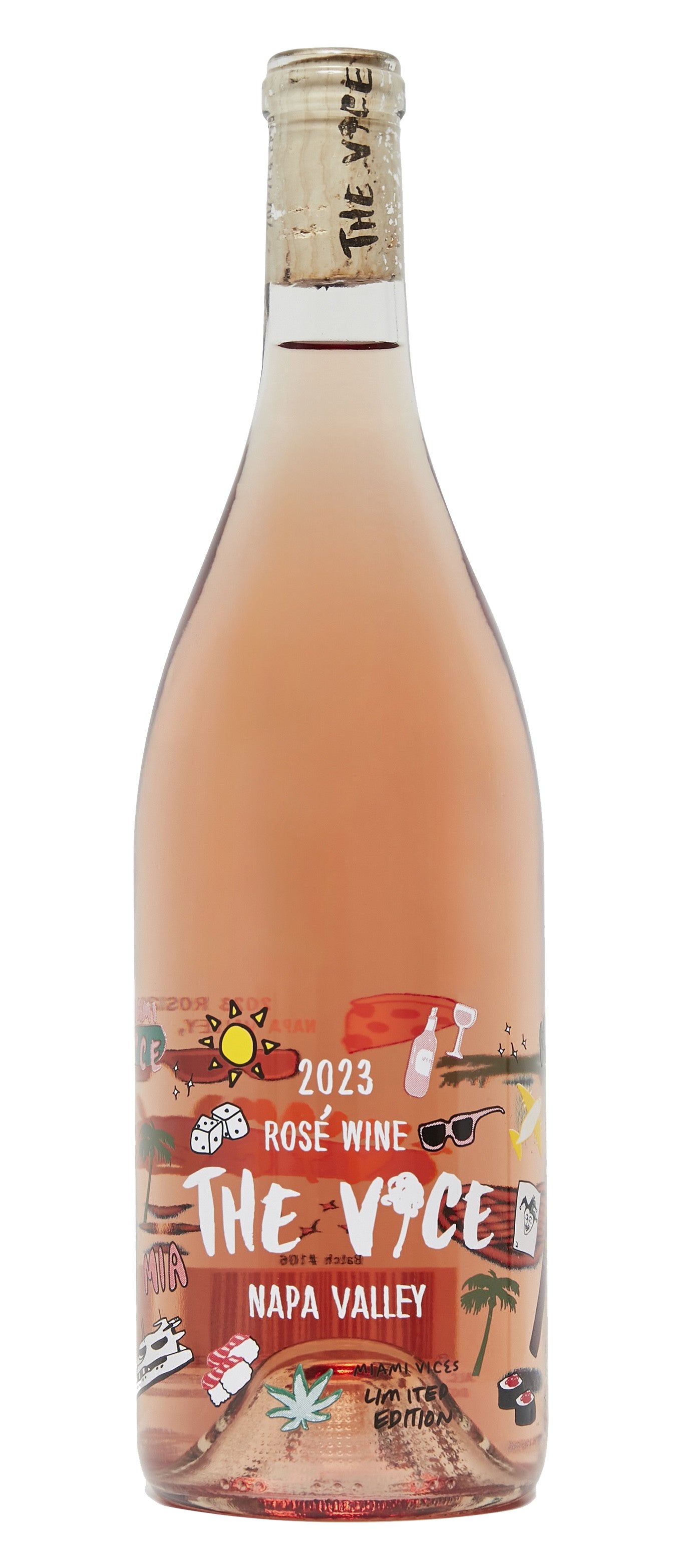 The Vice Miami Vices Pinot Noir Rose 2023  Front Bottle Shot