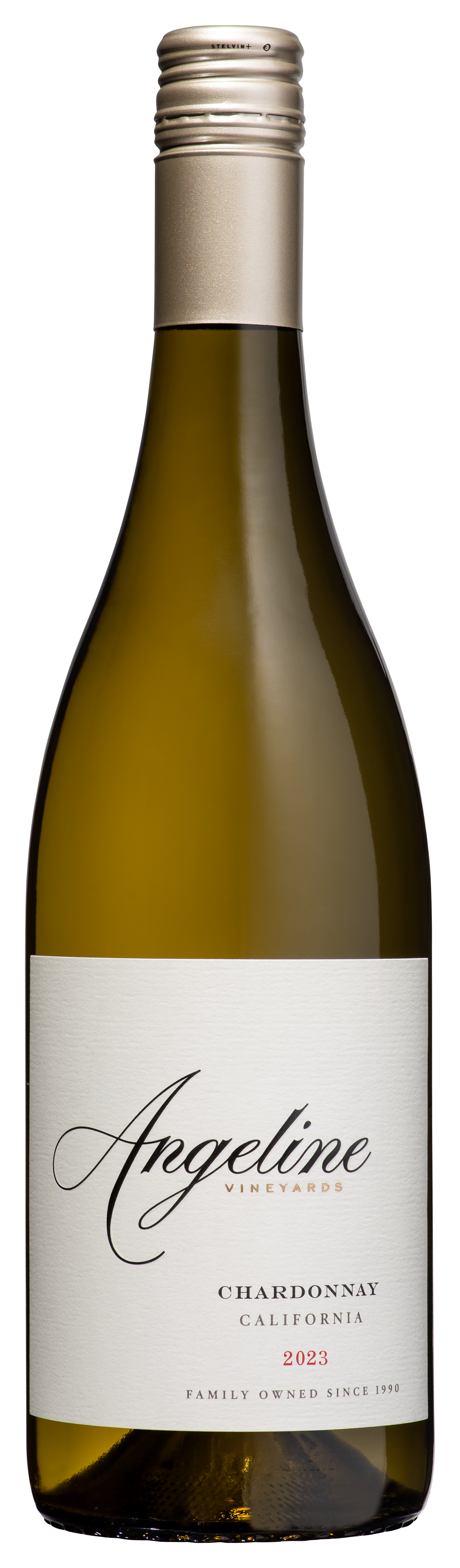 Angeline California Chardonnay 2023  Front Bottle Shot