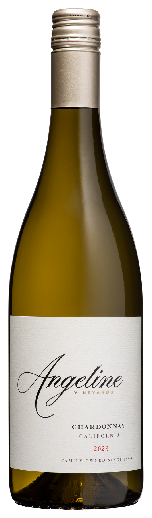 Angeline California Chardonnay 2023  Front Bottle Shot