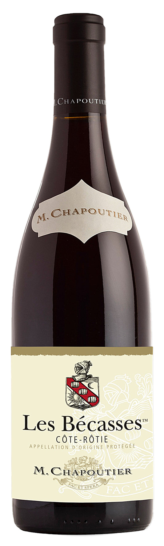 Maison Chapoutier  Cote Rotie Les Becasses 2020  Front Bottle Shot