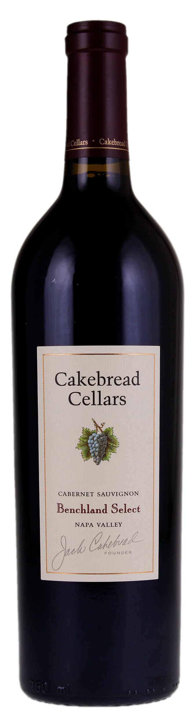 Cakebread Benchland Select Cabernet Sauvignon 2019  Front Bottle Shot