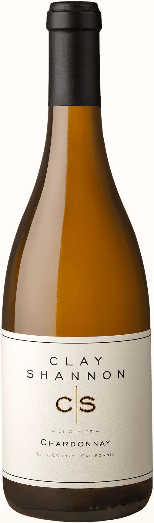 Clay Shannon El Coyote Chardonnay 2022  Front Bottle Shot