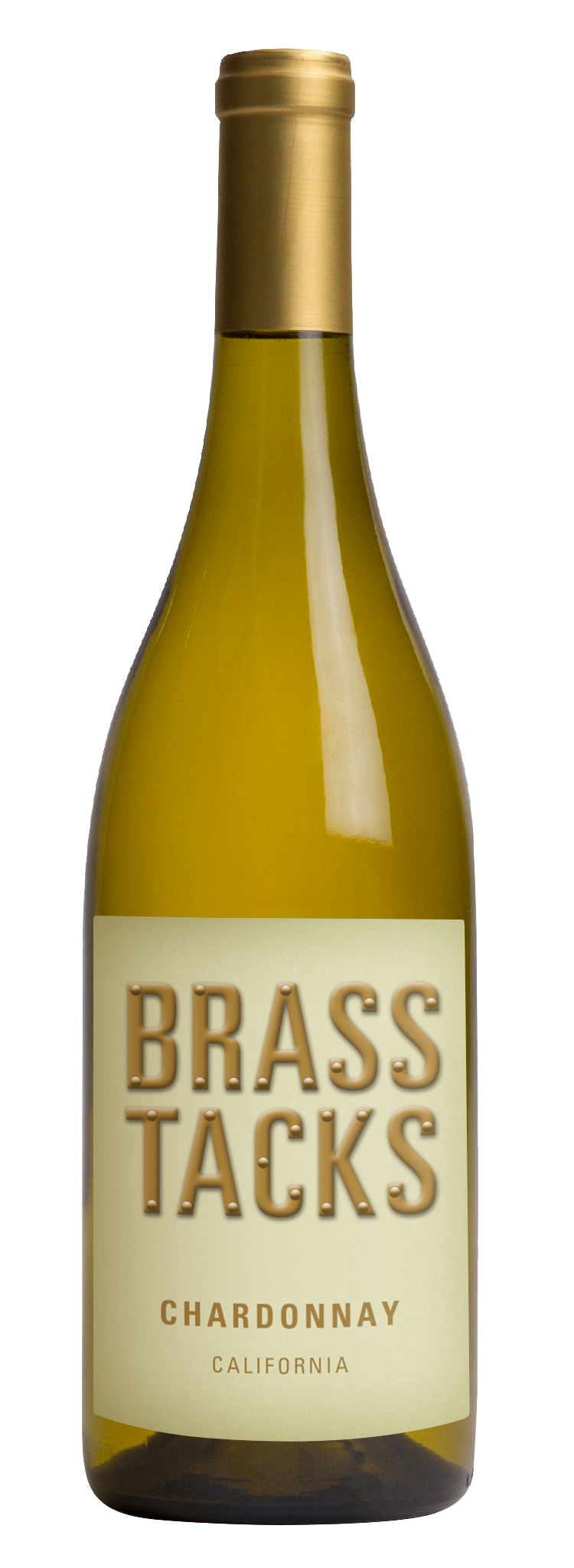 Brass Tacks Chardonnay 2021  Front Bottle Shot
