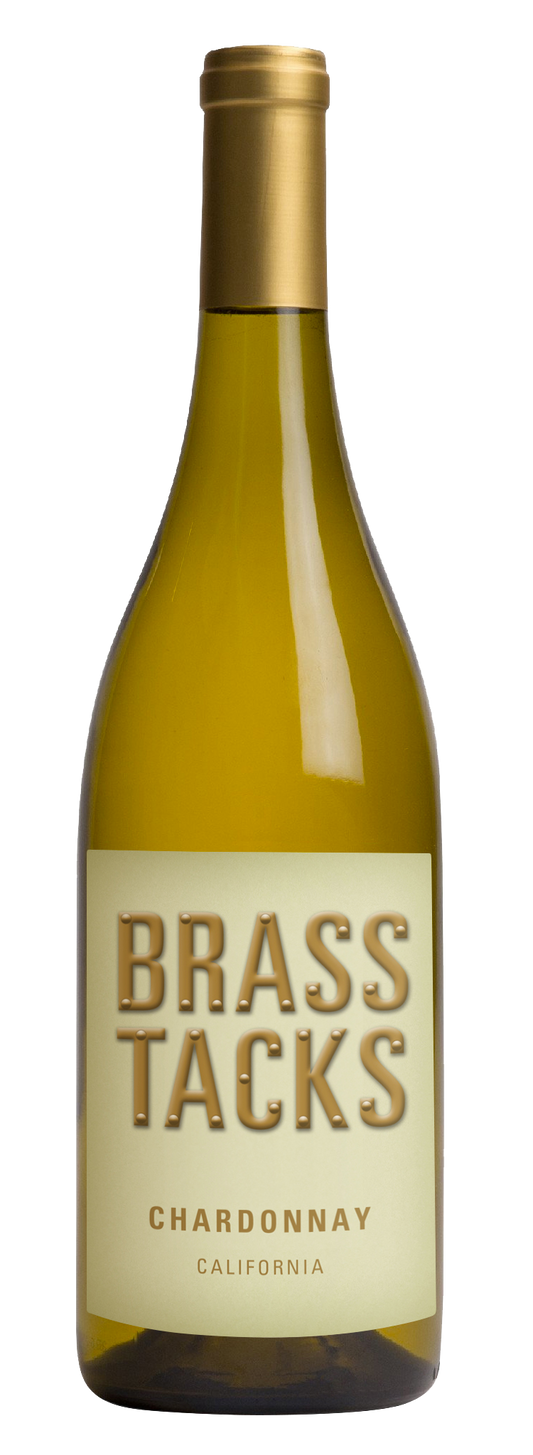 Brass Tacks Chardonnay 2021  Front Bottle Shot