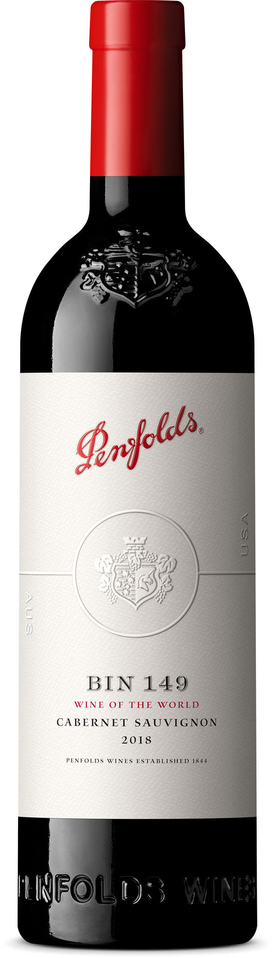 Penfolds Bin 149 Cabernet Sauvignon 2019  Front Bottle Shot