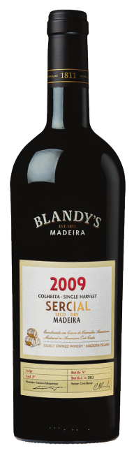 Blandy's Colheita Sercial Single Harvest Madeira 2009  Front Bottle Shot
