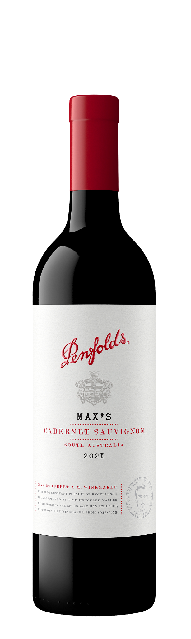 Penfolds Max's Cabernet Sauvignon 2021  Front Bottle Shot