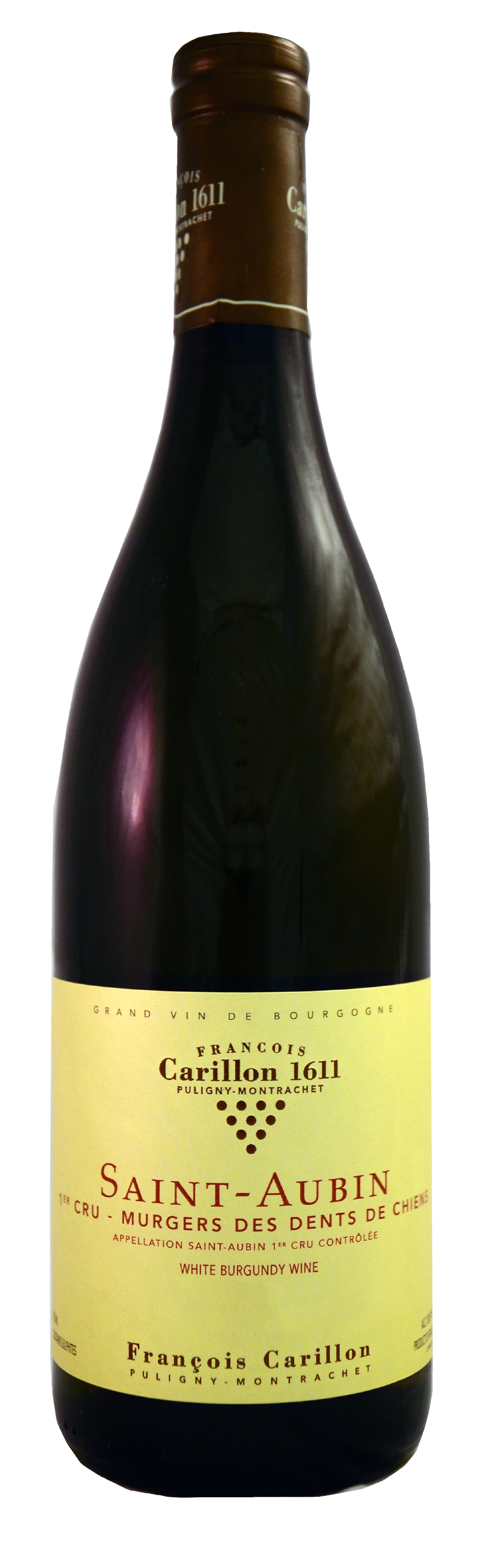Francois Carillon Saint-Aubin Murgers des Dents de Chiens Premier Cru 2022  Front Bottle Shot