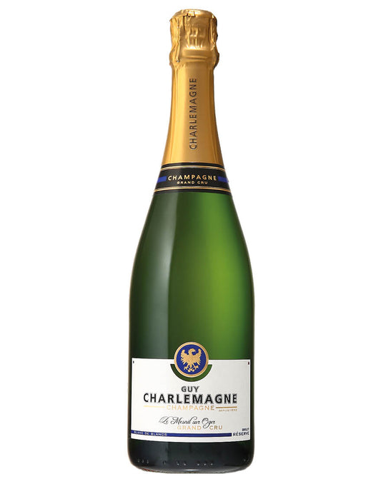 Guy Charlemagne Grand Cru Blanc de Blancs Brut Reserve  Front Bottle Shot