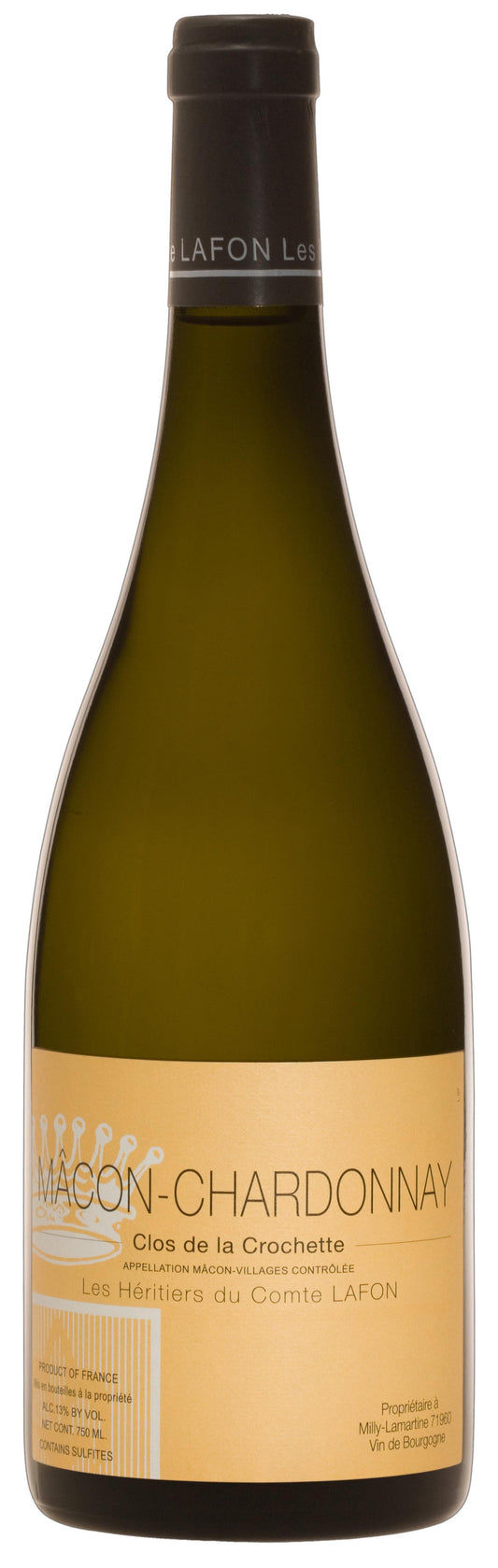 Heritiers du Comte Lafon Macon-Chardonnay Clos de la Crochette 2022  Front Bottle Shot