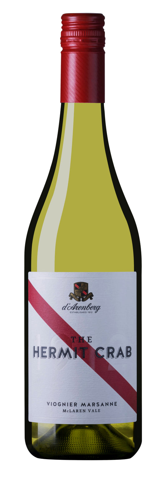 d'Arenberg The Hermit Crab Viognier Marsanne 2023  Front Bottle Shot