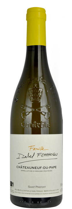 Famille Ferrando Chateauneuf-du-Pape Blanc 2022  Front Bottle Shot