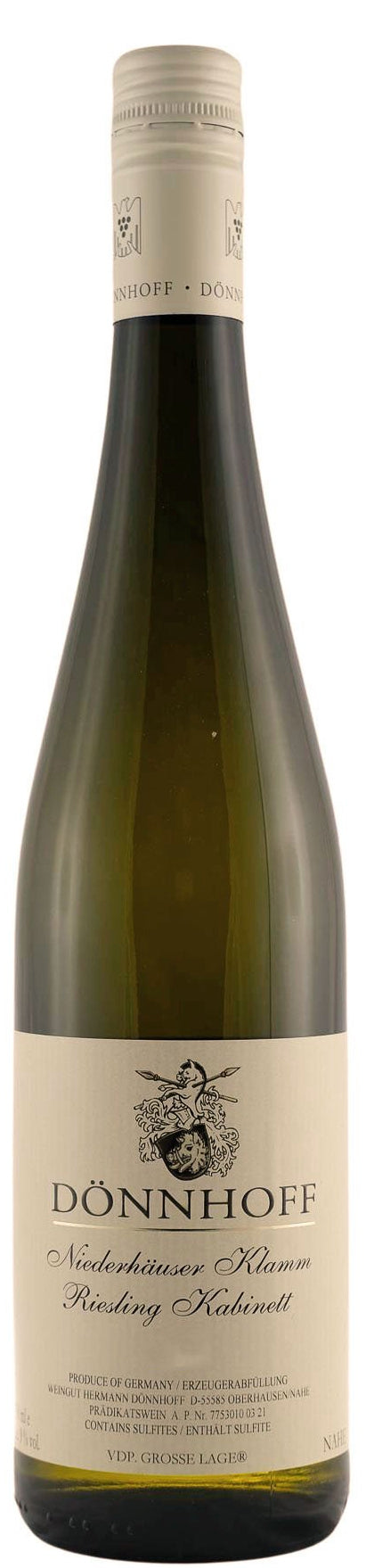 Donnhoff Niederhauser Klamm Riesling Kabinett 2023  Front Bottle Shot