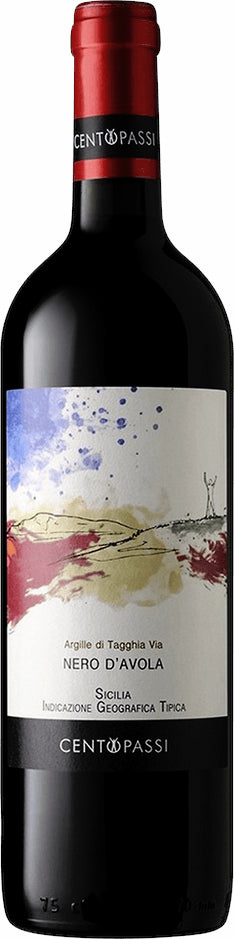 Centopassi Sicilia Argille di Tagghia Via Nero d'Avola 2022  Front Bottle Shot