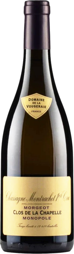 Domaine de la Vougeraie Chassagne-Montrachet Morgeot Clos de la Chapelle Premier Cru 2021  Front Bottle Shot