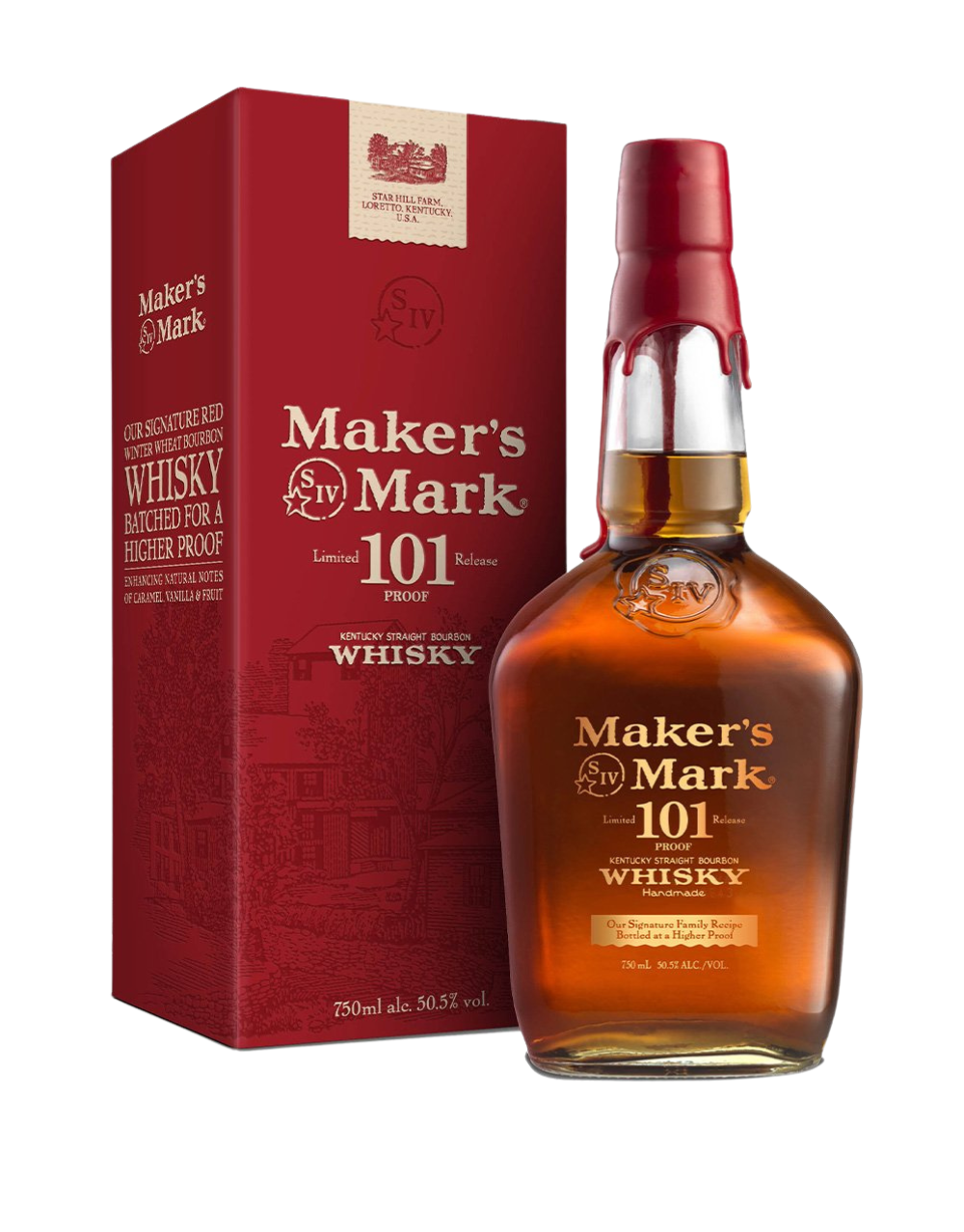MAKER'S MARK 101 PROOF BOURBON WHISKY 750 ML