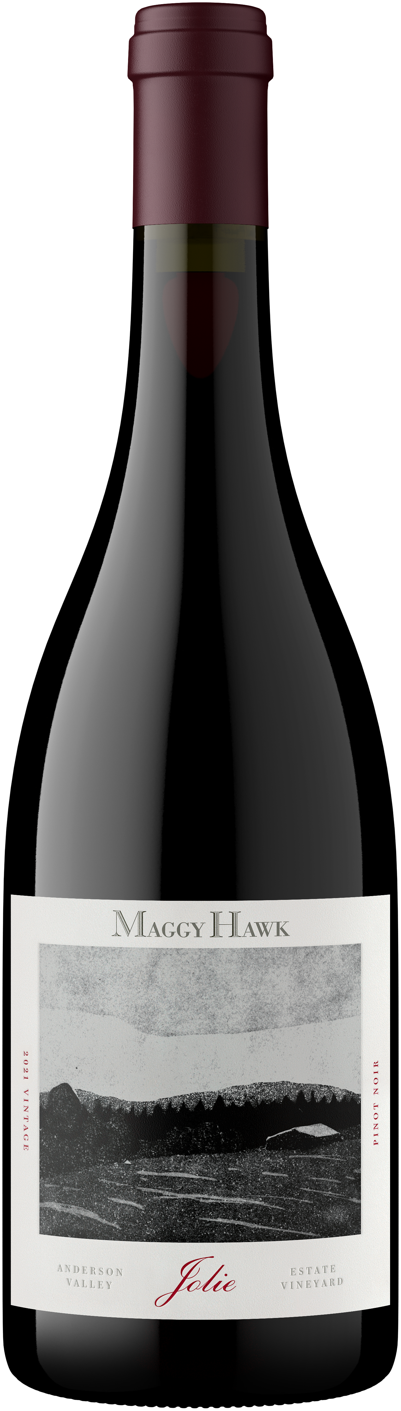 Maggy Hawk Jolie Pinot Noir 2021  Front Bottle Shot