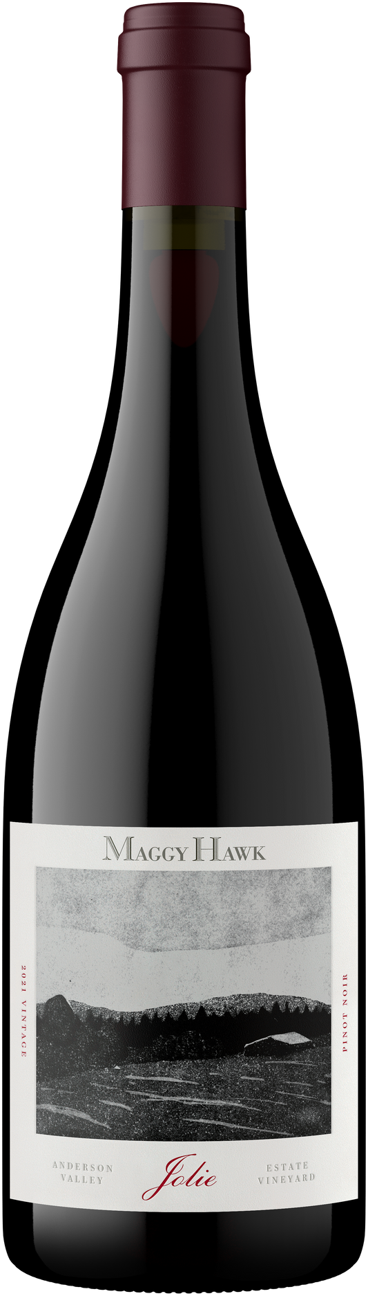 Maggy Hawk Jolie Pinot Noir 2021  Front Bottle Shot