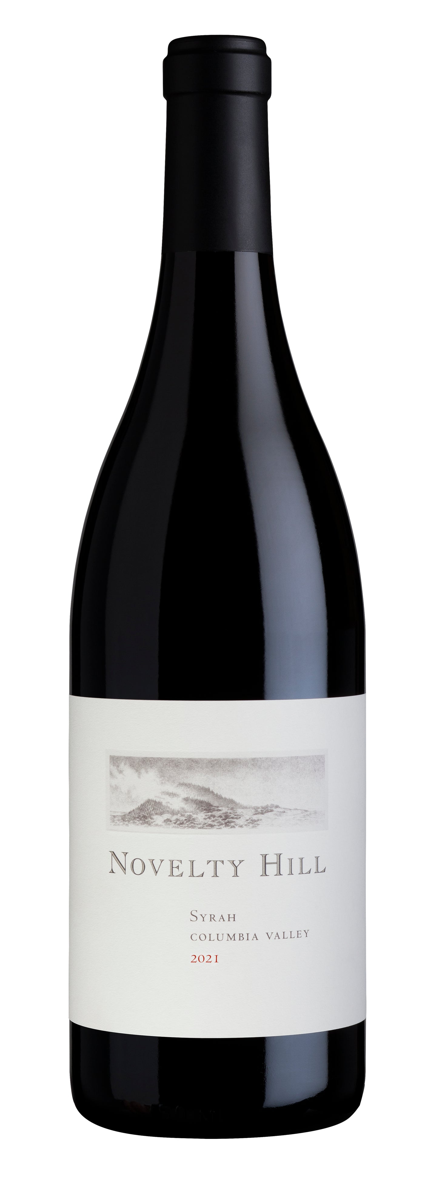 Novelty Hill Syrah 2021  Front Bottle Shot