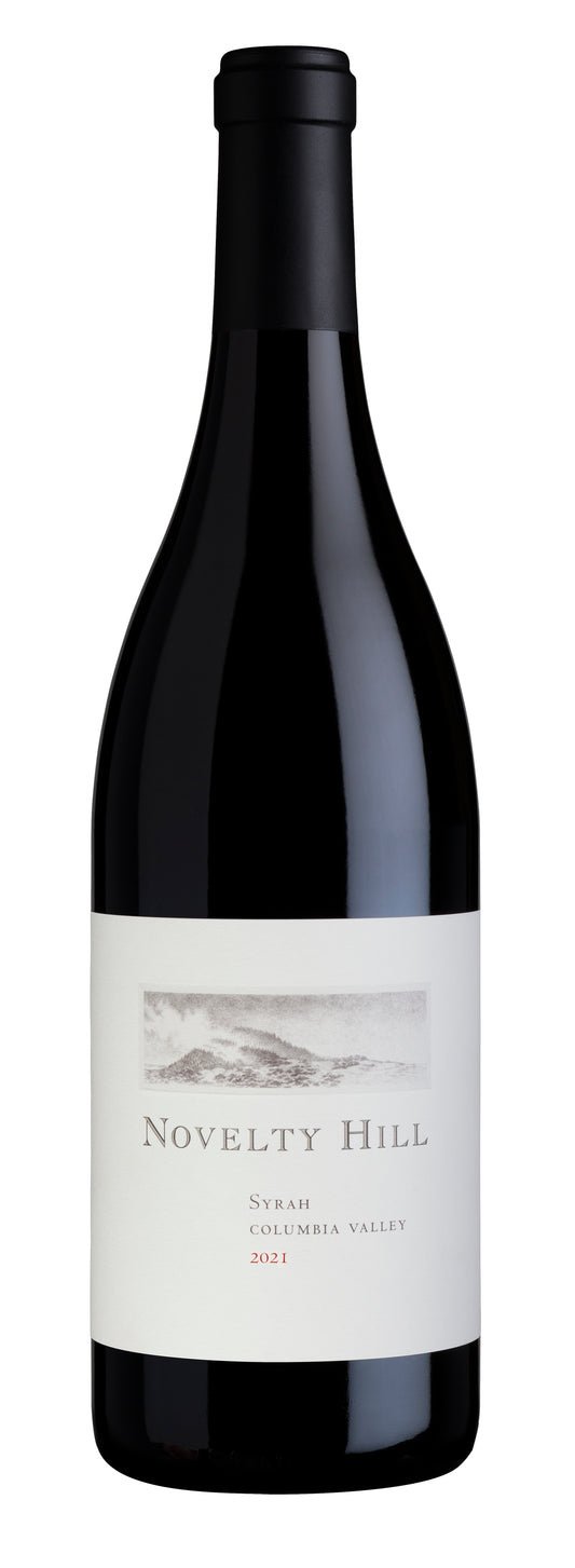 Novelty Hill Syrah 2021  Front Bottle Shot